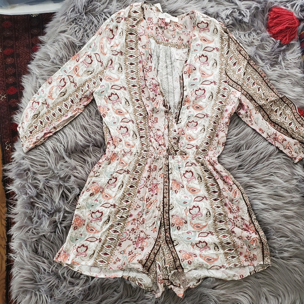 Love tree Los Angeles paisley boho romper